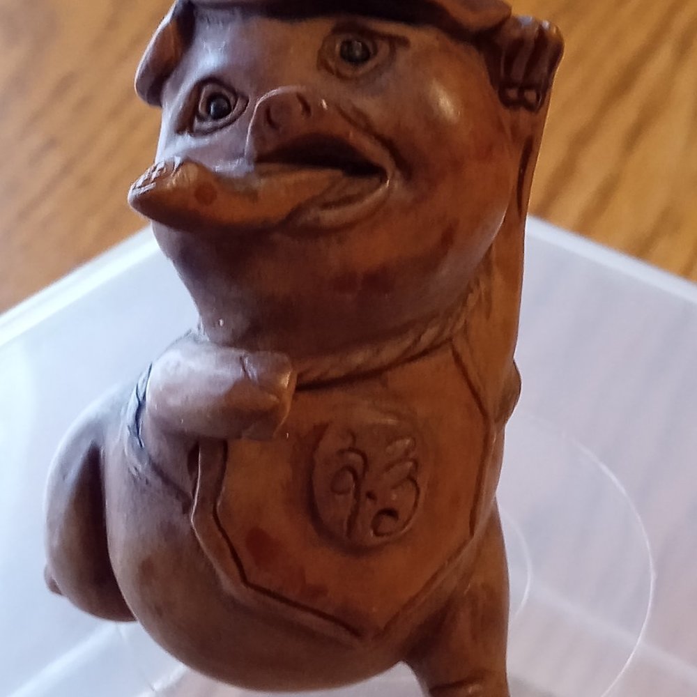 Hand Carved Wooden Netsuke